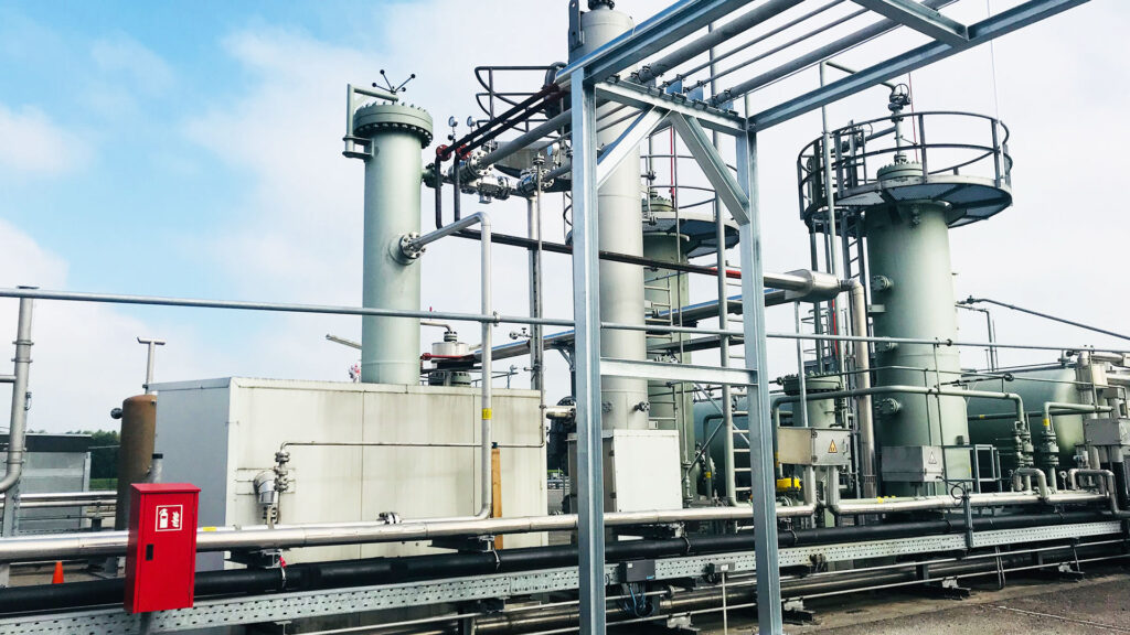 Einbindung Verdichter Ringe Z1 – Anlagenbau von Rohr- und Metallbau Busch