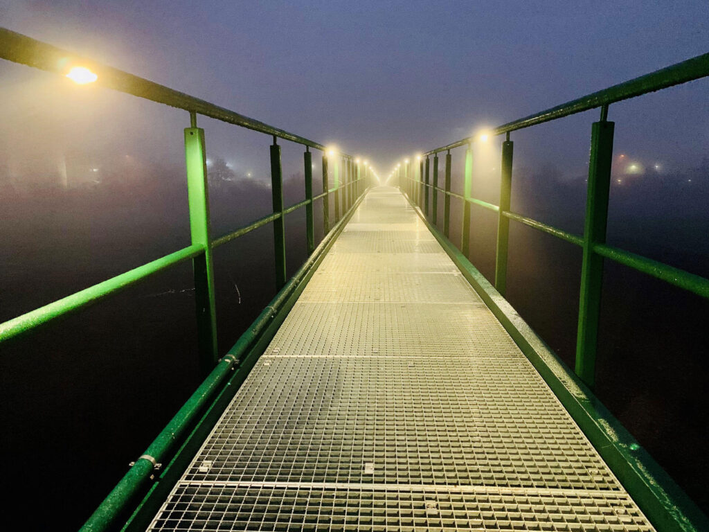 Fuß- und Radwegbrücke zur Kläranlage, Bad Kreuznach – Stahlbau von Rohr- und Metallbau Busch