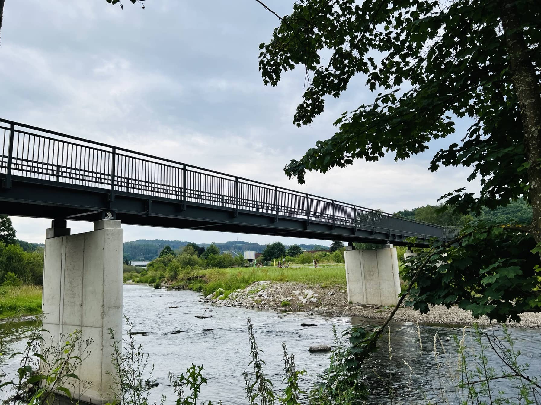 Fuß- und Radwegbrücke Finnentrop -  Stahlbau