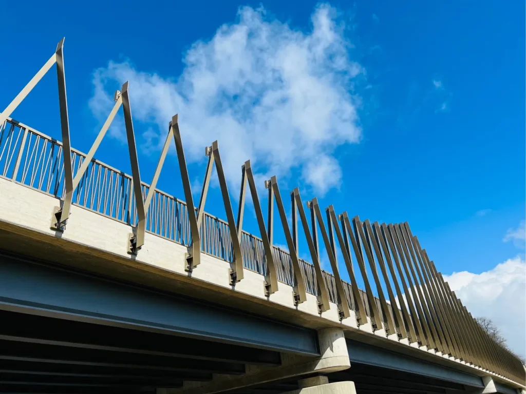 Gestaltungselemente Emsbrücke Lingen – Stahlbau von Rohr- und Metallbau Busch